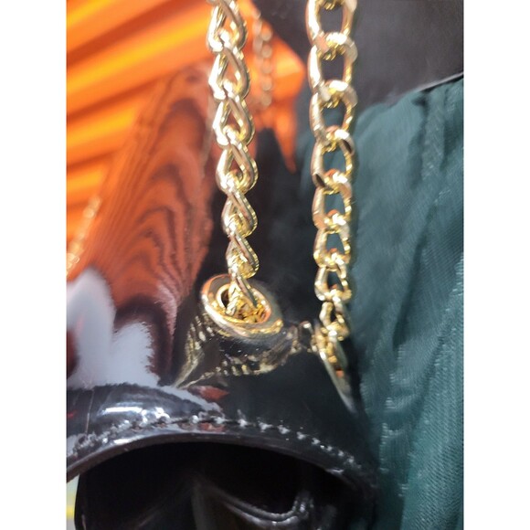 Michael Kors Patent Leather Small Black Crossbody Purse - Picture 5 of 7